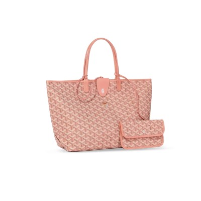 GOYARD SAINT LOUIS CANVAS WITH LEATHER CANVAS BAG STLCROPMLTY-92CL92P (34*28*15cm)